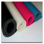 colored rubber sheets